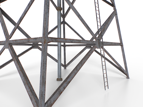 Ancien ch&acirc;teau d'eau Modèle 3D