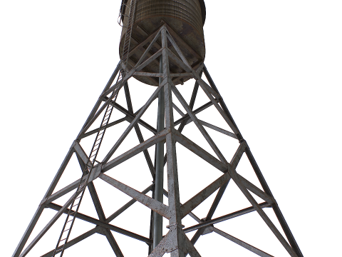 Ancien ch&acirc;teau d'eau Modèle 3D