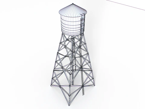 Old water tower 3D Model