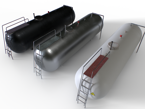 Metalltank 3D Modell