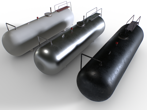 Metalltank 3D Modell