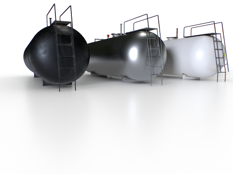 Metalltank 3D Modell