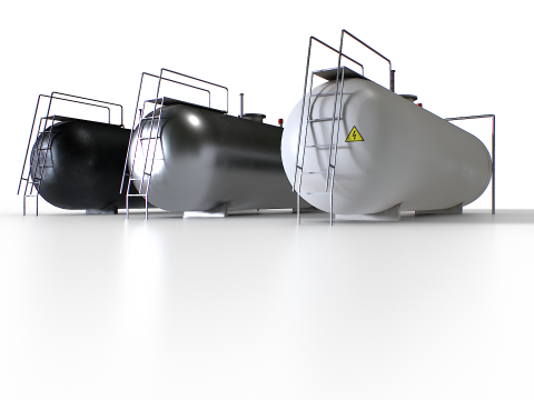 Metalltank 3D Modell