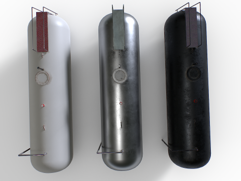 Metalltank 3D Modell