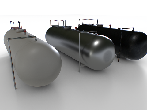 Metalltank 3D Modell