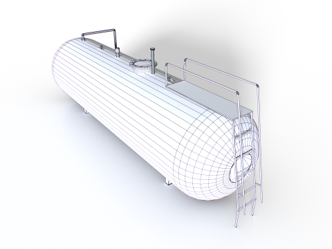 Metalltank 3D Modell