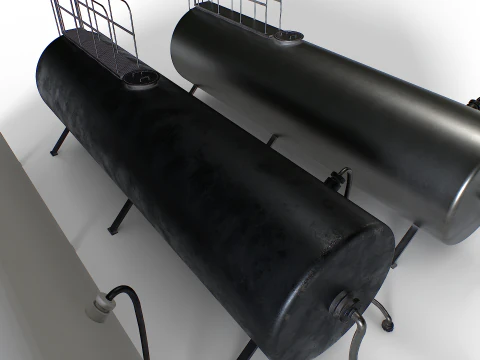 Industrial metal tank 3D Model
