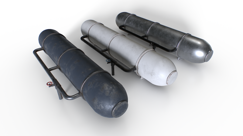 Industrial Storage Tanks 3D Model .c4d .max .obj .3ds .fbx .stl .blend 
