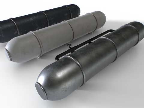 Industrial Storage Tanks 3D Model
