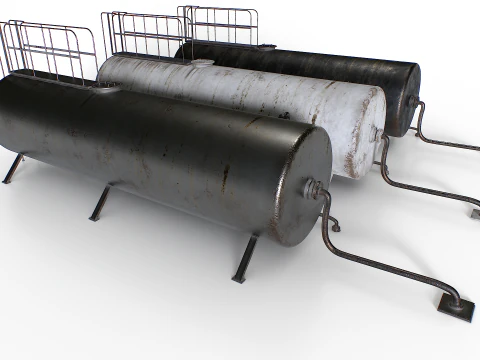 Old industrial metal tank 3D Model