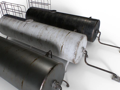Old industrial metal tank 3D Model