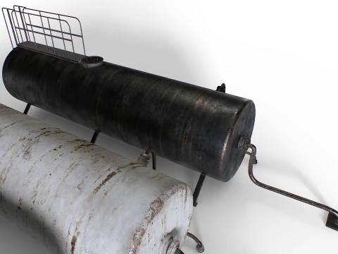 Old industrial metal tank 3D Model