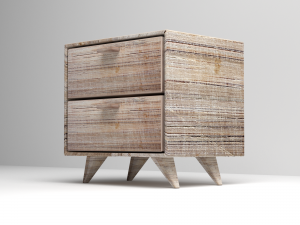 bedroom nightstand table wood 3D Model