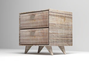 bedroom nightstand table wood 3D Model