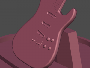 bass guitar for print high qual 3d print model Modelo de Impressão 3D