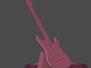 bass guitar for print high qual 3d print model Modelo de Impressão 3D