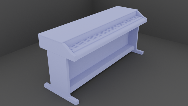 piano 3D 打印模型 .c4d .max .obj .3ds .fbx .stl .blend 