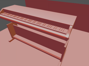 piano 3D 打印模型