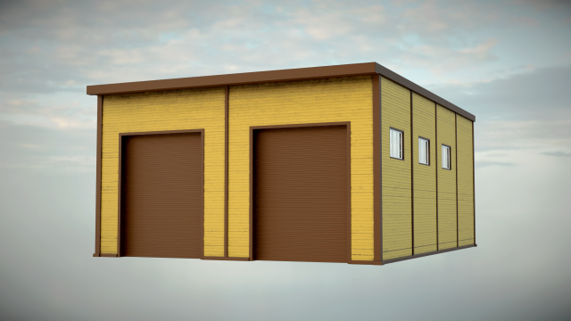 Garage 3D मॉडल .c4d .max .obj .3ds .fbx .stl .blend