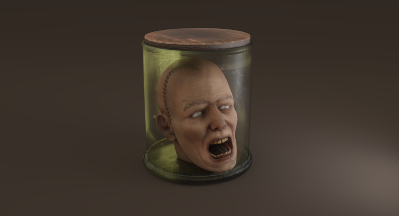 Preserved Head Low-poly Modèle 3D .c4d .max .obj .3ds .fbx .stl .blend 