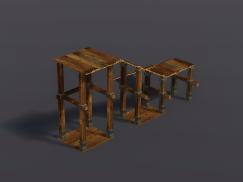 Wooden Access Ramp Modèle 3D