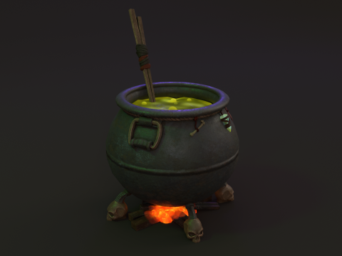 Witchs Cauldron Modelo 3D