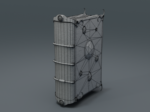 Book of Alchemy Low-poly Modèle 3D