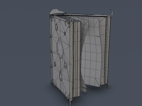 Book of Alchemy Low-poly Modèle 3D