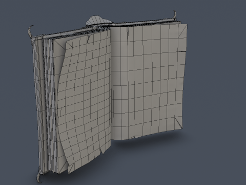 Book of Alchemy Low-poly Modèle 3D