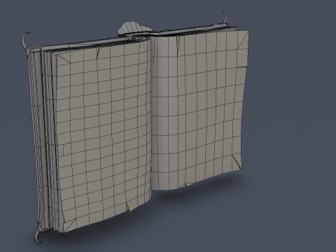 Book of Alchemy Low-poly Modèle 3D
