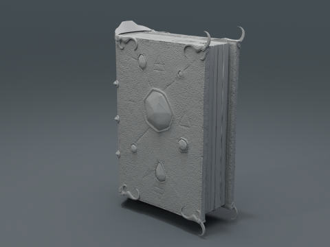 Book of Alchemy Low-poly Modèle 3D