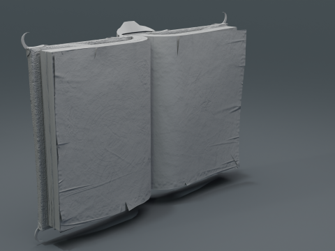 Book of Alchemy Low-poly Modèle 3D