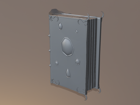 Book of Alchemy Low-poly Modèle 3D
