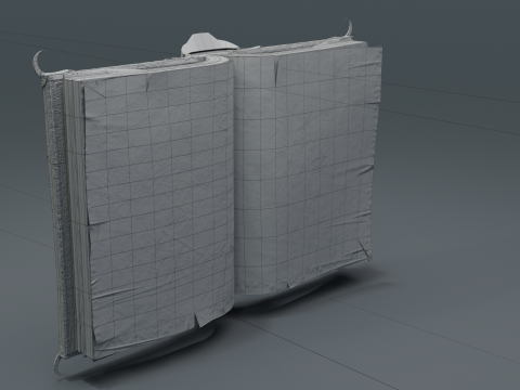 Book of Alchemy Low-poly Modèle 3D