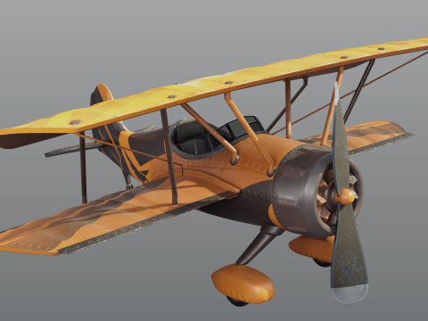 Mighty Hawk Aircraft 3D Modell