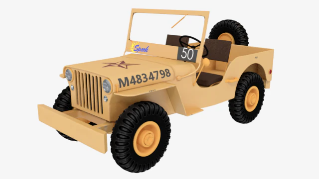 willys jeep 3D Model .c4d .max .obj .3ds .fbx .stl .blend 