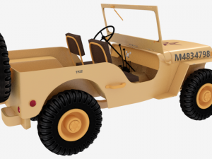 willys jeep 3D 모델