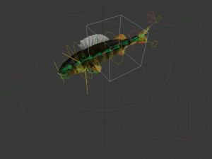 Fish river perch Model 3D