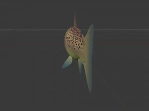 Brown trout fish koomja 3D Model