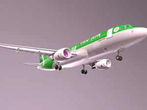 Airbus a-320 low-poly 3D Model