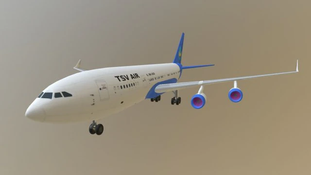 Aeronave Il-96-300 Modelo 3D .c4d .max .obj .3ds .fbx .stl .blend 