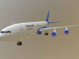 Літак Іл-96-300 3D Модель