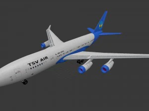 Aeronave Il-96-300 Modelo 3D