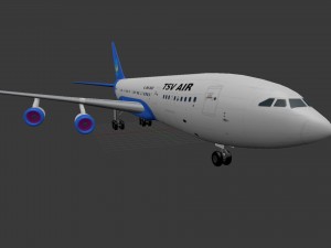 Aircraft il-96-300 3D 模型