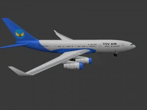 Aeronave Il-96-300 Modelo 3D