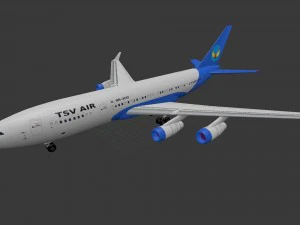 Aeronave Il-96-300 Modelo 3D
