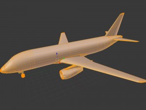 Sukhoi superjet 100 low-poly 3D मॉडल