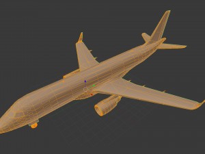 Embraer erj-175 low-poly 3D Model