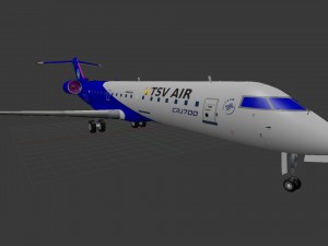 Aircraft bombardier crj-700 Modèle 3D