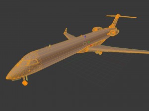 Aircraft bombardier crj-700 Modèle 3D